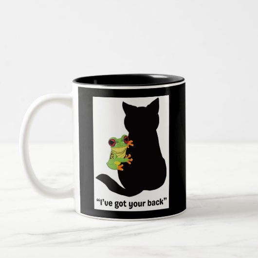 背中を得持つ ツートーンマグカップ (左)