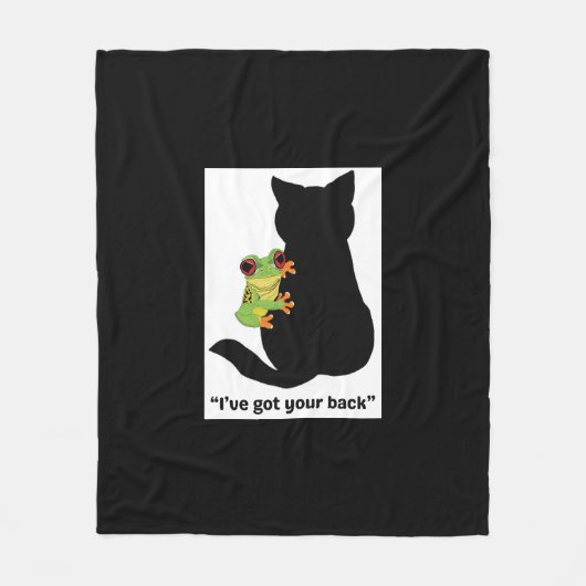 背中を得持つ フリースブランケット (正面)