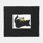 背中を得持つ フリースブランケット (正面(横))