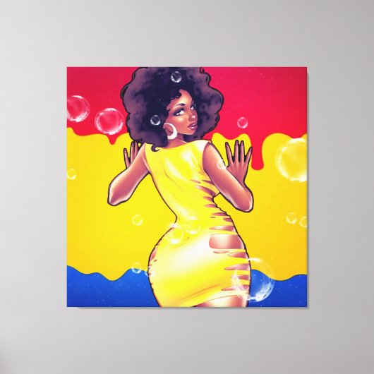 背中を見ないで キャンバスプリント (正面)