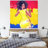 背中を見ないで キャンバスプリント (インサイチュ (寝室))