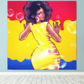 背中を見ないで キャンバスプリント (インサイチュ (ウッドフロア))