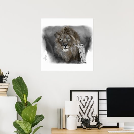 背中を見る ポスター (ホームオフィス)