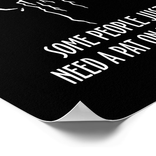 背中を軽くたたく人もいる ポスター (角)