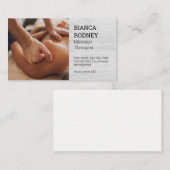 背中マッサージ | サロンスパ 名刺 (正面/裏面)