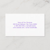 背中マッサージ | 美しいの健気に康 | ウッド 名刺 (裏面)