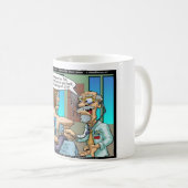 背中実在痛みおもしろいTマグカップ&ギフト コーヒーマグカップ (正面右)