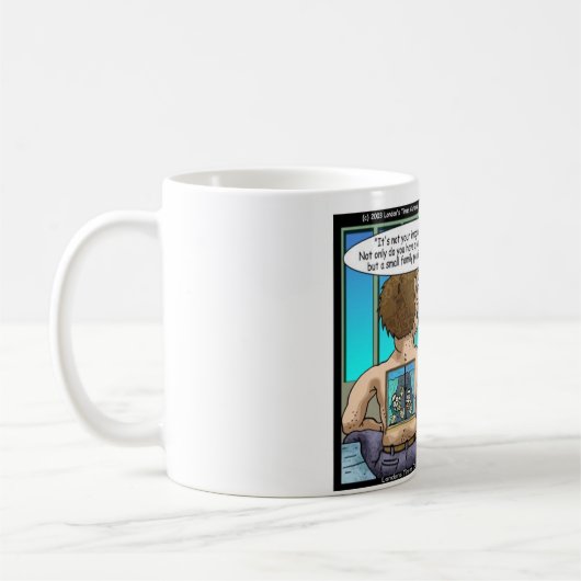 背中実在痛みおもしろいTマグカップ&ギフト コーヒーマグカップ (左)