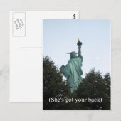 背中得だ！ ポストカード (正面/裏面)