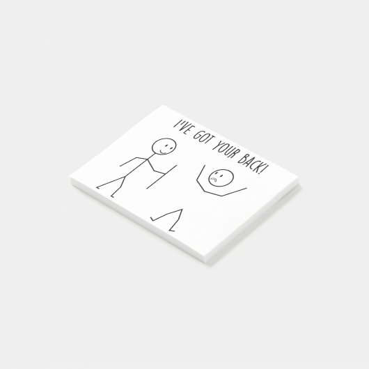 背中得に ポストイット (アングル)