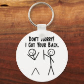 背中得よ! キーホルダー (正面)