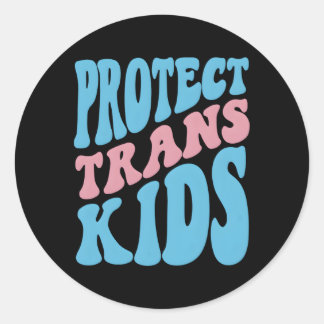 背保護側のトランスジェンダーLgbtqプライド国旗 ラウンドシール