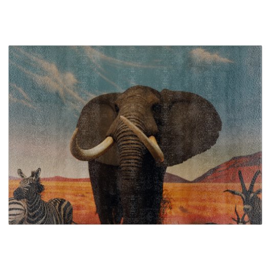 背威厳のある高 カッティングボード (正面)