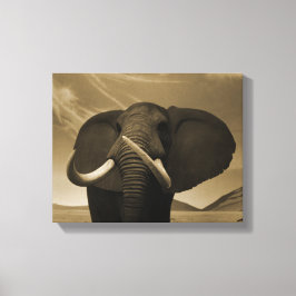 背威厳のある高 キャンバスプリント