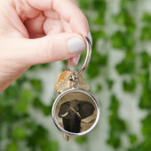 背威厳のある高 キーホルダー (手)