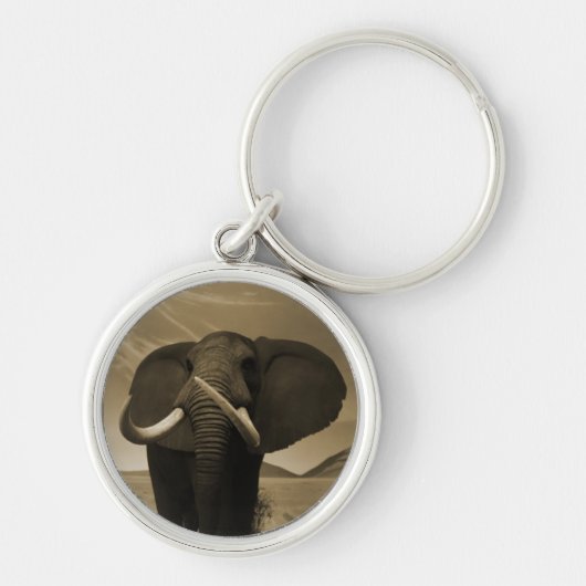 背威厳のある高 キーホルダー (正面)