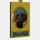 背威厳のある高 ゴールドプレートバナーオーナメント (右)