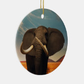 背威厳のある高 セラミックオーナメント (右)