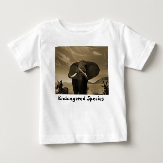 背威厳のある高 ベビーTシャツ (正面)