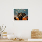 背威厳のある高 ポスター (キッチン)