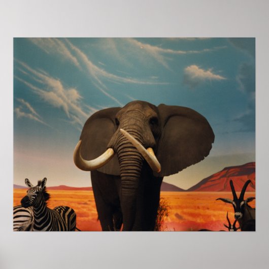 背威厳のある高 ポスター (正面)