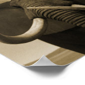 背威厳のある高 ポスター (角)