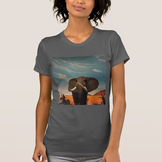 背威厳のある高 Tシャツ (正面)