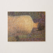 『背後から』(1886) ジョルジュ・スーラのヴィンテージ・アート ジグソーパズル (横)