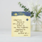 背後にある何…ことわざ色のスケッチノート ポストカード (スタンド正面)