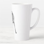 背後の忠実な目 カフェラテマグ (右)
