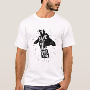 背救の高い馬 Tシャツ