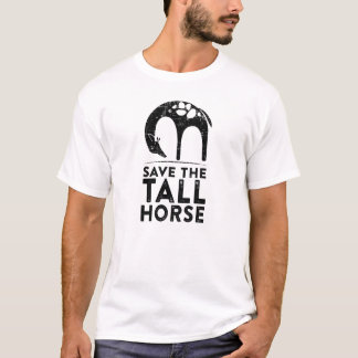 背救の高い馬 Tシャツ