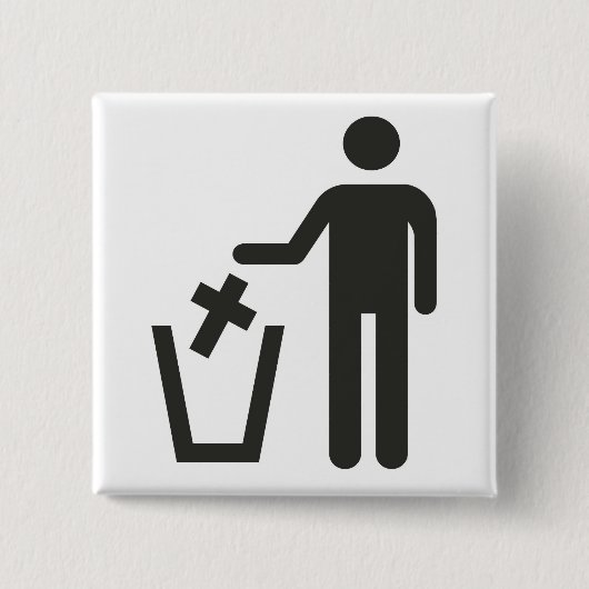 背教 缶バッジ (正面)