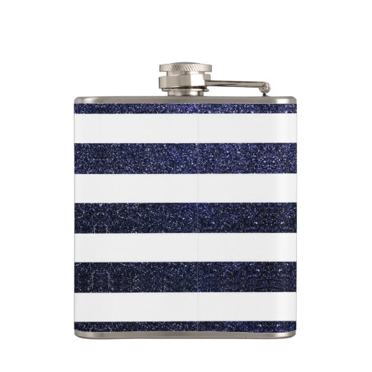 背景いかりストライプの フラスク (裏面)