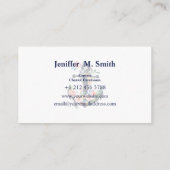 背景いかりストライプの   名刺 (裏面)