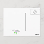 背景お洒落付きキュービズムハートはがき ポストカード (裏面)