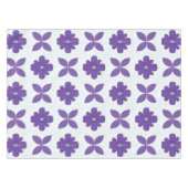 背景が明るい紫色の花 テーブルクロス (正面(横))