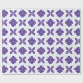 背景が明るい紫色の花 ラッピングペーパー (フラット)