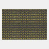 背景が暗い金箔ブラケット ラッピングペーパーシート (正面)