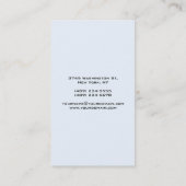 背景が淡青色(縦モダン) 名刺 (裏面)