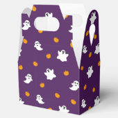 背景が紫のかわいいハロウィーン フェイバーボックス (オープン)