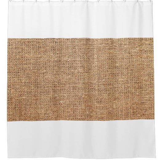 背景としての自然なラインテクスチャ シャワーカーテン (正面)