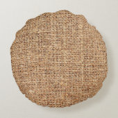 背景としての自然なラインテクスチャ ラウンドクッション (裏面)