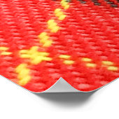 背景として使用されるタータン柄 / テクスチャ ポスター (角)