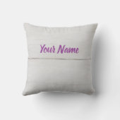 背景として使用される白い木材ヴィンテージ構造 クッション (裏面)