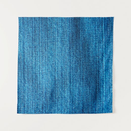 背景として使用される青いデニムの背景 タペストリー (正面(横))