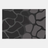 背景とグレーのグラデーションの折り返し紙  ラッピングペーパーシート (正面3)