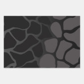 背景とグレーのグラデーションの折り返し紙  ラッピングペーパーシート (正面)