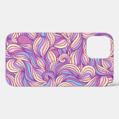 背景と抽象芸術ドール波 Case-Mate iPhoneケース (裏面 (横))