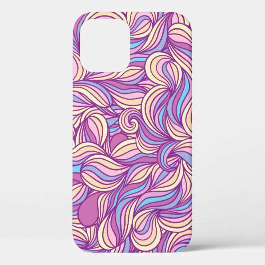 背景と抽象芸術ドール波 Case-Mate iPhoneケース (裏面)